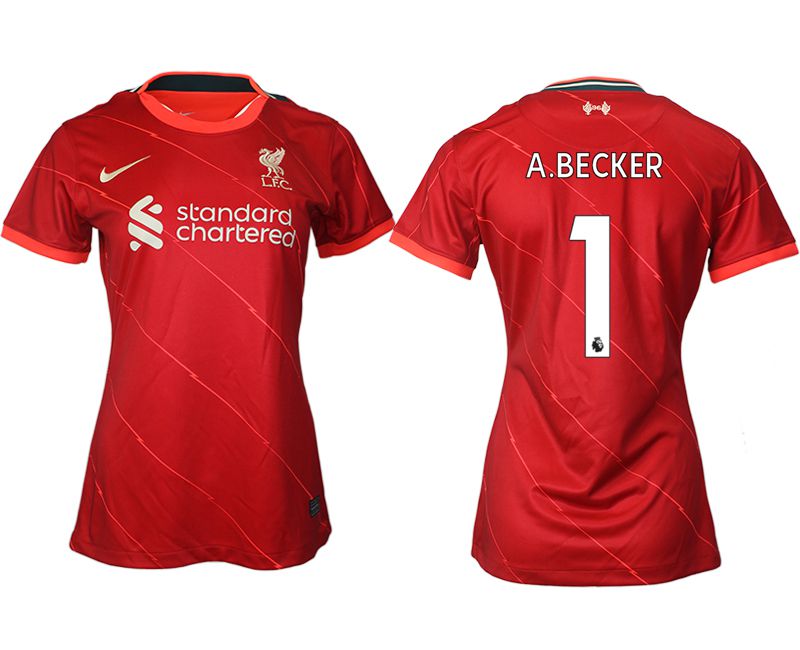 Women 2021-2022 Club Liverpool home aaa version red #1 Soccer Jerseys